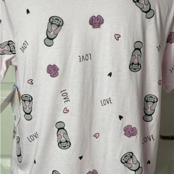 CHUBBY MERMAIDS Juniors Short Sleeve Top Large - Picture 8 of 9